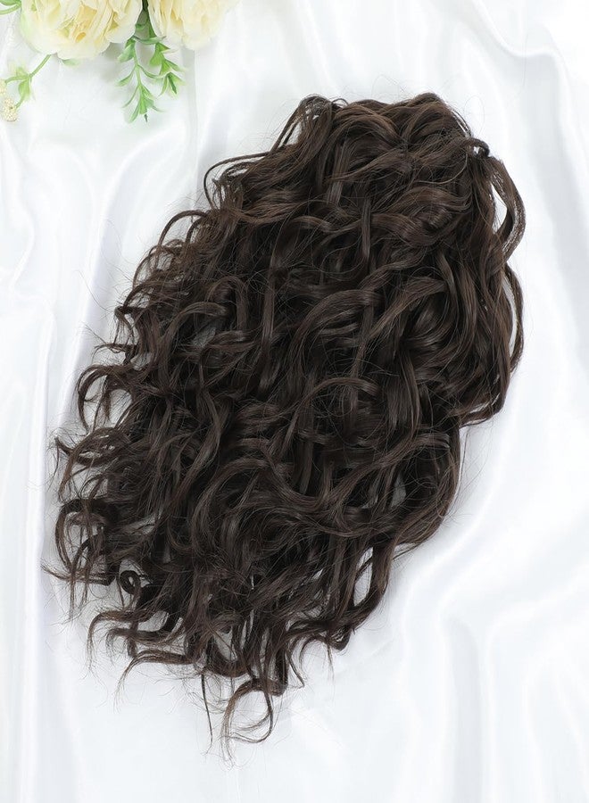 gulagula Ponytail Extension 12 Inch Curly Ponytail Hair Extensions Claw Clip Ponytail Extension Drawstring Ponytails Hair Pieces - Image 4